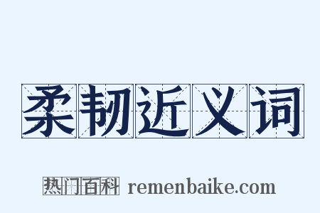 柔韧近义词是什么意思的图片